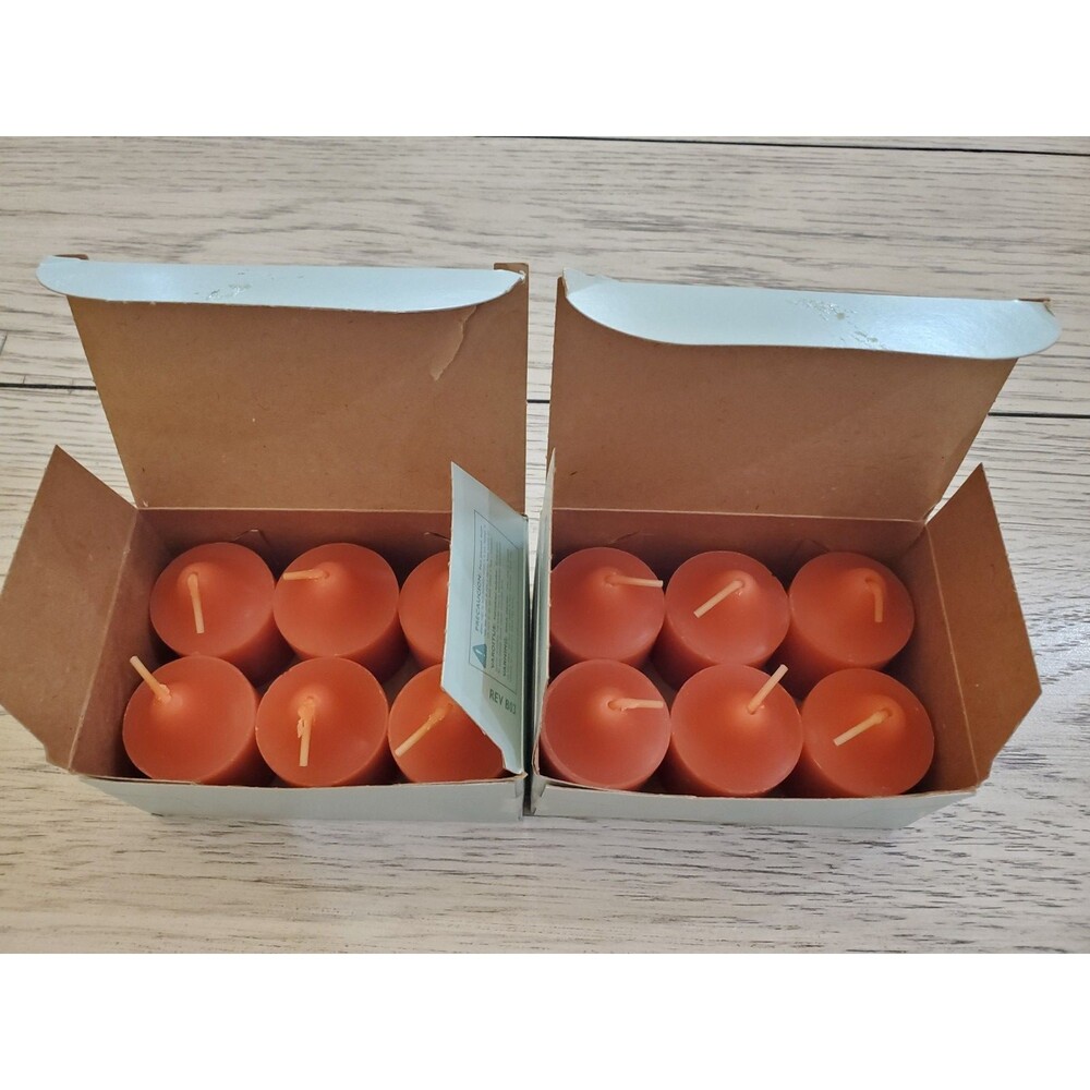 PartyLite Votive Candles Guava & Papaya V063229 Set of 12 Candels (Open Box)